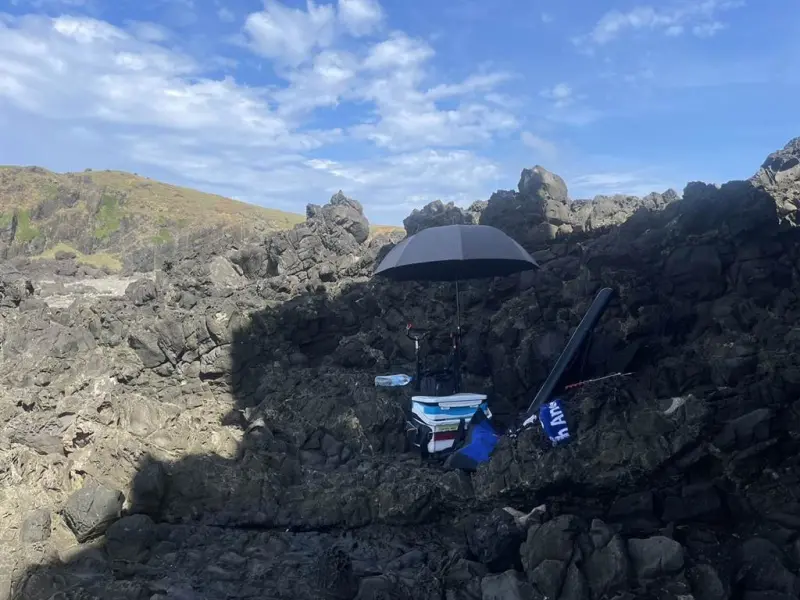 ▲空軍氣象聯隊探空分隊張姓隊員，9日在綠島溫泉帆船鼻岸際釣魚後失聯。（圖／海巡署東部分署第13岸巡隊）