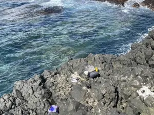 ▲空軍氣象聯隊探空分隊張姓隊員，9日在綠島溫泉帆船鼻岸際釣魚後失聯。（圖／海巡署東部分署第13岸巡隊）