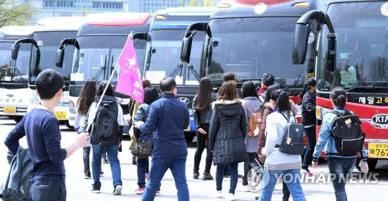 ▲隨著中國當局解禁團體旅遊,陸客團盛況可能將再重現。(圖/翻攝自《韓聯社》)