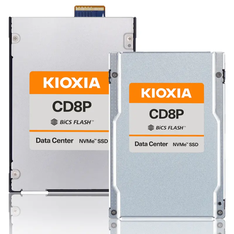 ▲鎧俠株式會社今天宣布在資料中心級固態硬碟（SSD）的產品陣容中新增KIOXIA CD8P系列。（圖／品牌提供）