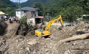 被陳建仁酸 許淑華控:地方才傳災情、中央已撤應變中心 ▲南投縣仁愛鄉正積極進行災後重建。(圖/南投縣政府提供,2023.08.11)