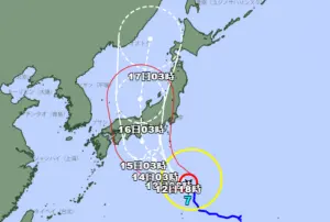 去日本要小心！蘭恩颱風將登陸並貫穿本州　盂蘭盆節假期好掃興
