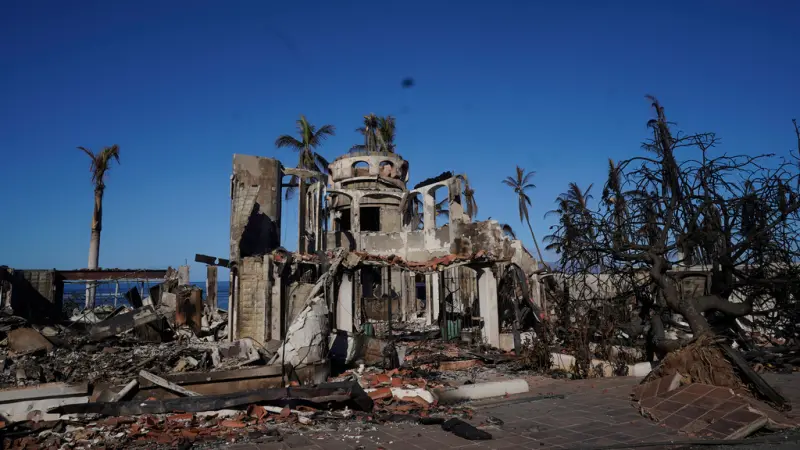▲美國夏威夷州的野火，已造成至少89人不幸喪生，超過2千棟建築遭燒毀。（圖／美聯社／達志影像）