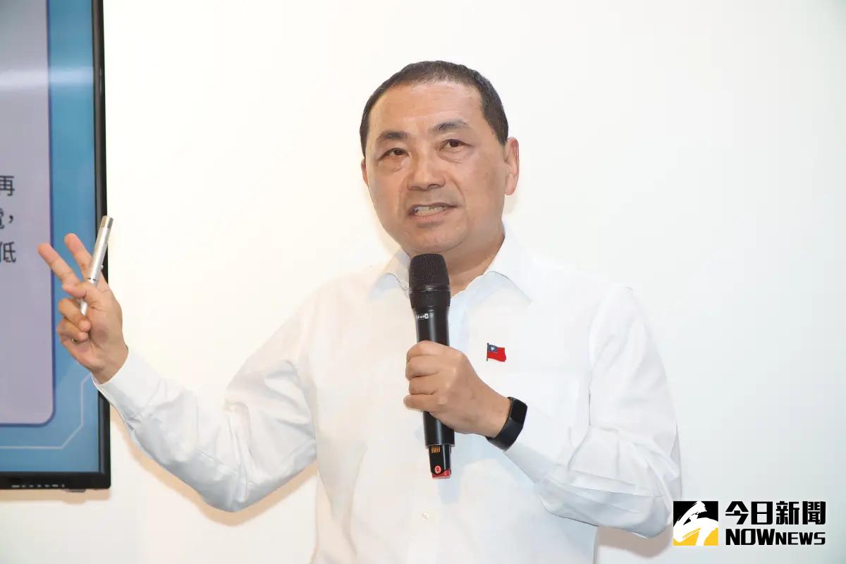 ▲國民黨南投縣副議長潘一全昨砲轟侯友宜拜的是「無情關公」，更稱侯若是當選，他願意一輩子吃素；國民黨考紀會主委黃怡騰今受訪呼籲黨員，言行應顧及黨立場，不要傷害候選人。（圖／記者陳明中攝）