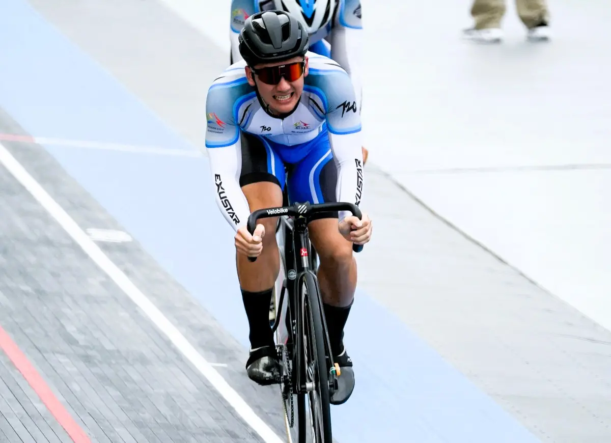 ▲車手康世峰首度參加亞運。官方提供