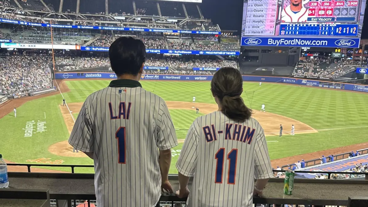 ▲ 賴清德過境美國，找蕭美琴一起看球，外界看好兩人搭檔參選。（圖／翻攝蕭美琴臉書）