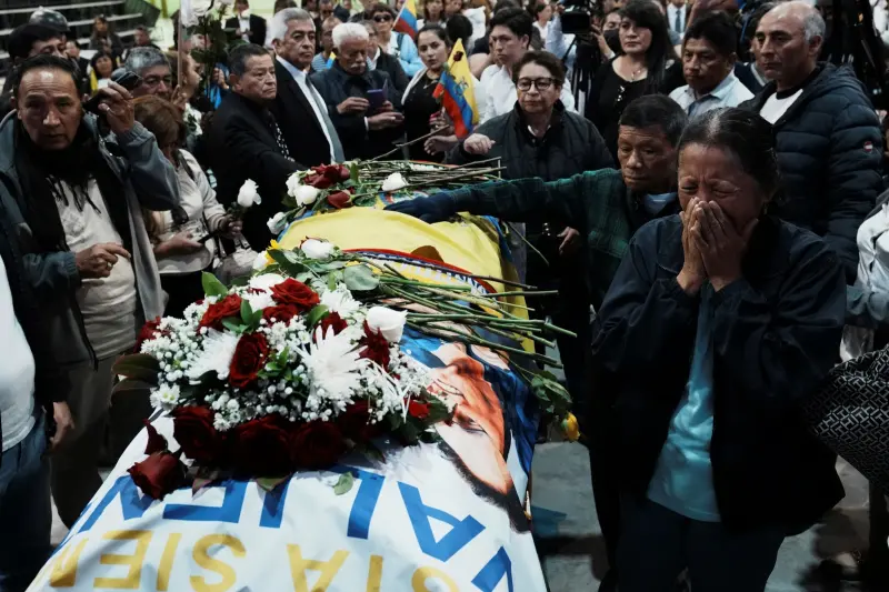 ▲厄瓜多又有地方政治人物遭槍殺身亡，事隔總統候選人維拉維森修（Fernando Villavicencio）遇刺僅不到1週。（圖／美聯社／達志影像）