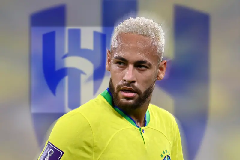 ▲巴西足球球星內馬爾（Neymar）於今（16日）確定轉戰沙烏地希拉爾足球俱樂部（Al-Hilal Saudi Football Club）。（圖／美聯社／達志影像）