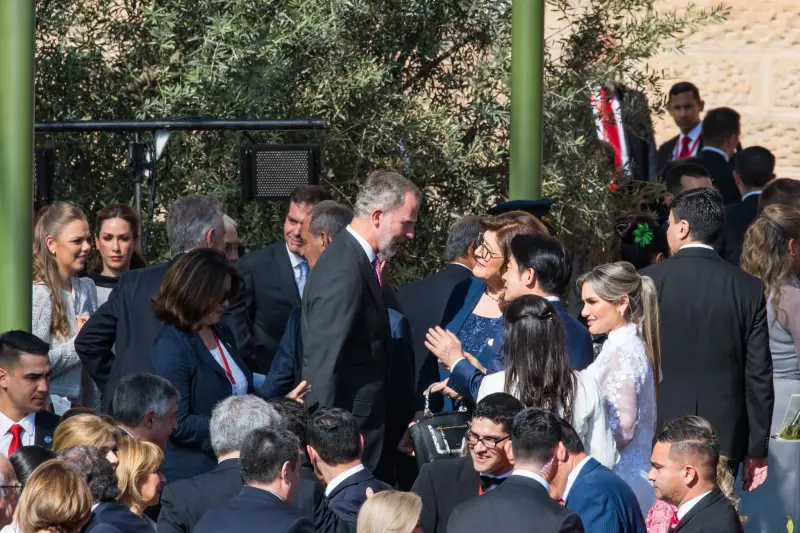 ▲賴清德出席巴拉圭新任總統就職典禮，過程中與多國領袖及夥伴國代表寒暄互動。（圖／總統府提供）