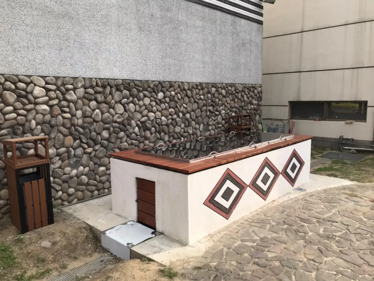 ▲苗栗泰安溫泉風景區文物館旁的第2座煮蛋池即將於9月上旬開放民眾使用。（圖／苗栗縣政府提供）