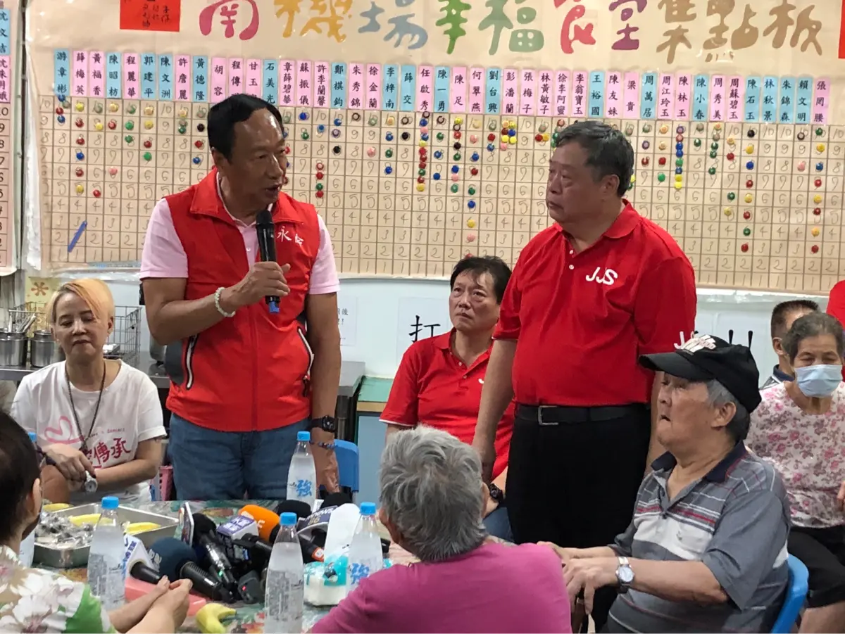 ▲郭台銘表示，三隻小豬誰當大哥、二哥大家各自解讀。（圖／記者嚴俊強攝，2023.8.18）