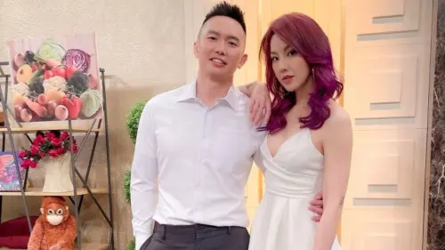 ▲劉雨柔（右）前夫是格鬥選手黃育仁（左）。（圖／劉雨柔臉書）