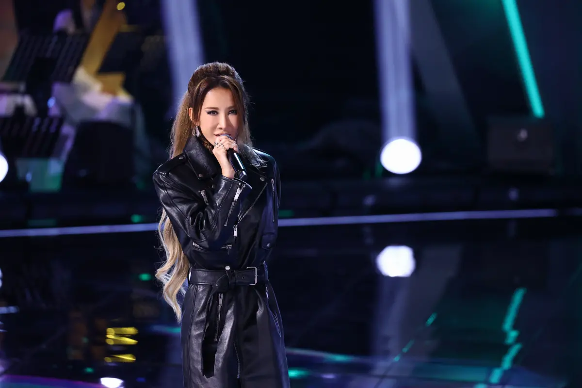 ▲李玟37秒錄音檔忍痛哭訴「我的腿好難受」。（圖／翻攝自《中國好聲音》微博）