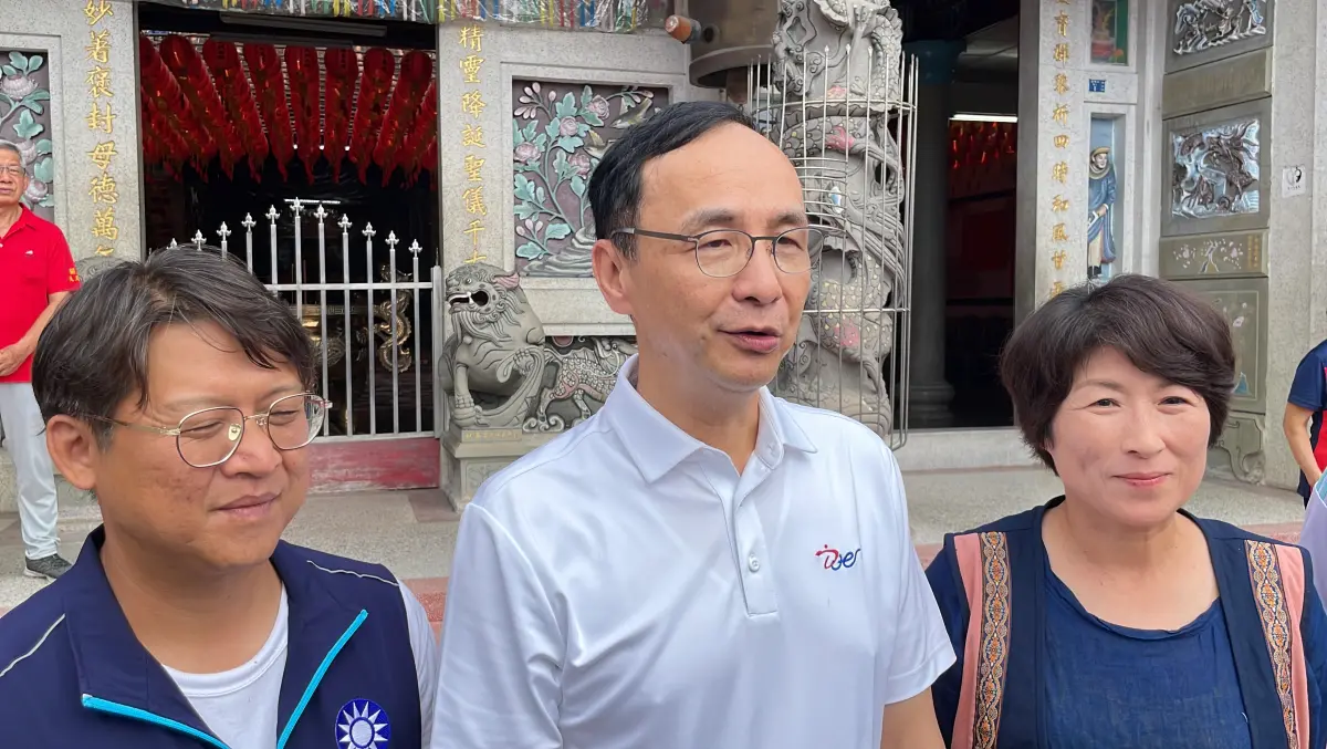 ▲朱立倫今受訪時指出，最近藍營團結力越來越強，對侯友宜的支持度越來越高，若按照民調情況，「目前有意見的只剩一成多一點，希望大家團結加油」。（圖／朱立倫辦公室提供）