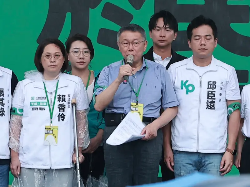 ▲台灣民眾黨主席柯文哲出席還路於民大遊行。（圖／記者葉政勳攝，2023.08.20）