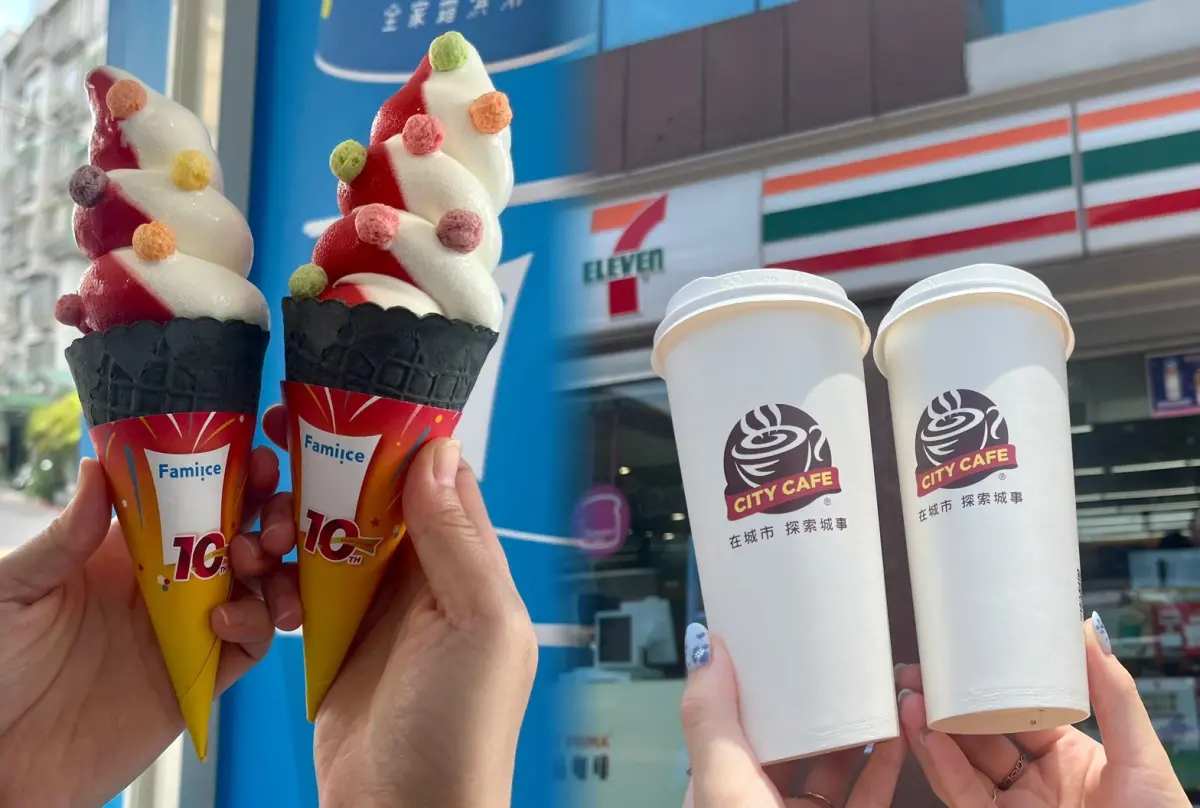 ▲七夕情人節到了！全家22日推出單日限定優惠，霜淇淋買1送1；7-11則有美式、卡布奇諾買2送2。（圖／記者鍾怡婷攝）