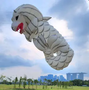 ▲「新加坡魚尾獅」特色風箏。（圖／新竹市政府提供）