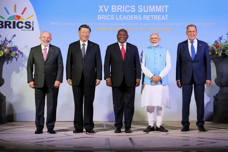 ▲南非官員今天表示，「金磚國家」（BRICS）領袖已就納入新成員的考慮機制達成共識，為數十個有意加入該集團的國家鋪路。（圖／美聯社／達志影像）
