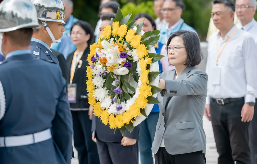 ▲總統蔡英文已連續2年未出席金門出席823紀念活動，日以三軍統帥身分再度前往。（圖／總統府提供）