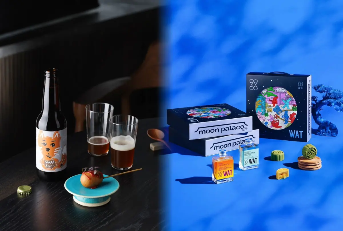 ▲Slowave攜手米其林星級餐廳「澀 Sur-」主廚林佾華推出美食系啤酒；雞尾酒品牌WAT將雞尾酒作為傳統美食月餅的流心內餡。（圖／Slowave、WAT提供）