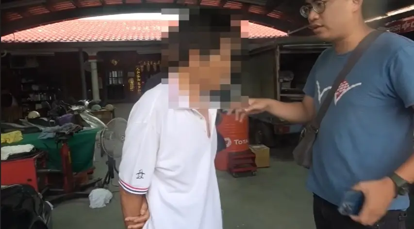 ▲70多歲盧姓老翁已年屆古稀仍當毒品藥頭。（圖／翻攝畫面）