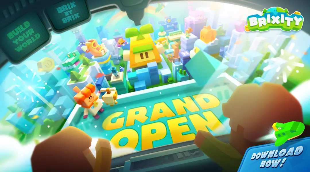 ▲《BRIXITY》具備獨特的世界觀設定，玩家必須與500年前滅亡的地球新人類「磚人」一起攜手重建城市。（圖／品牌提供）