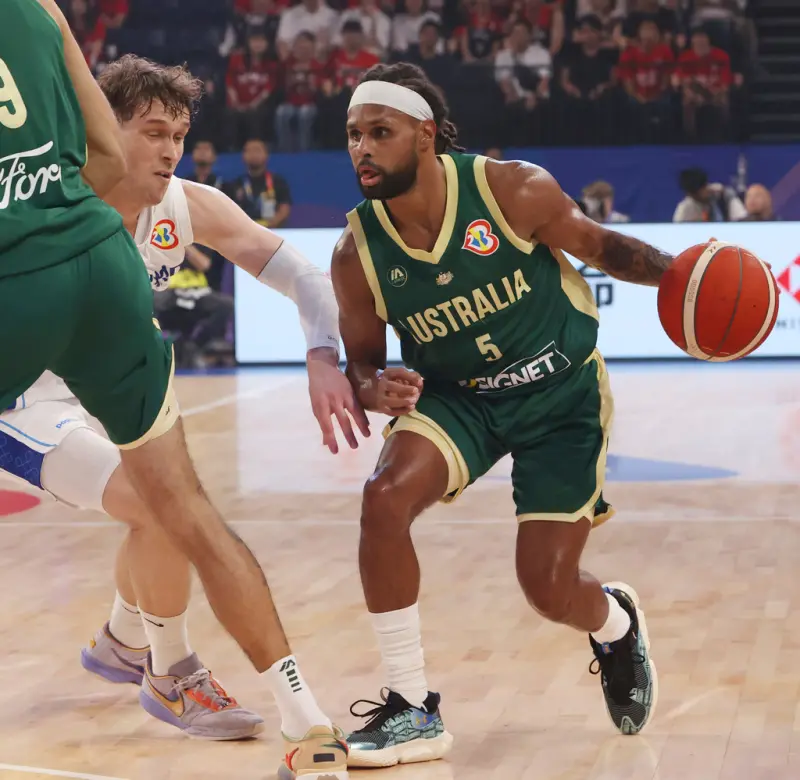 ▲Patty Mills攻下25分，率領澳洲隊在FIBA世界盃男籃首戰擊敗芬蘭。（圖／美聯社／達志影像）