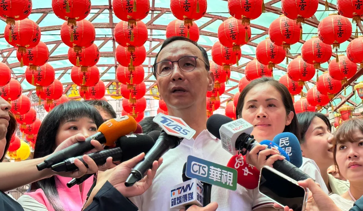 ▲朱立倫今日表示，郭柯侯三人彼此間都有直接的溝通管道。（圖／國民黨提供）