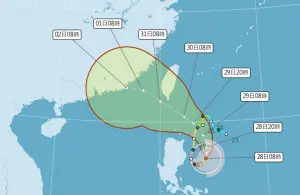 蘇拉最新路徑「又閃過台灣」！護國功臣就是它：颱風直接被嚇跑
