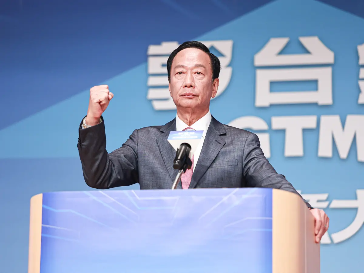 ▲鴻海集團創辦人郭台銘今宣布獨立參選2024年總統大選。（圖／記者葉政勳攝，2023.08.28）