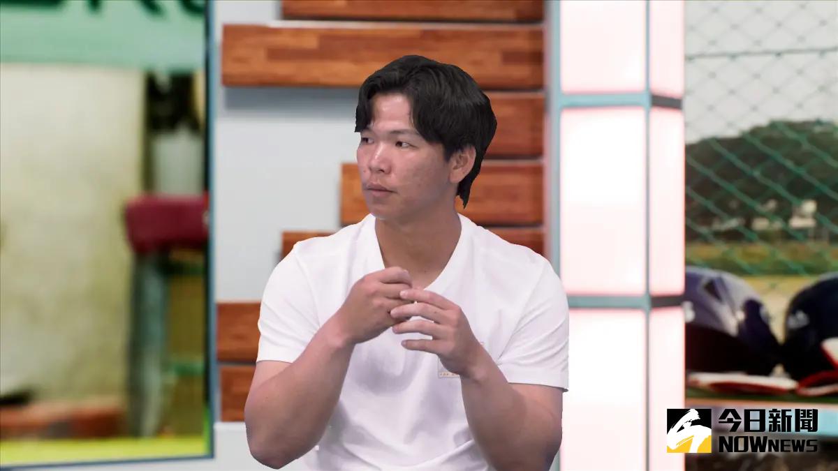 ▲廖健富在節目中分享因撲壘導致致左肩脫臼的過程。（圖／胡繼偉 攝）