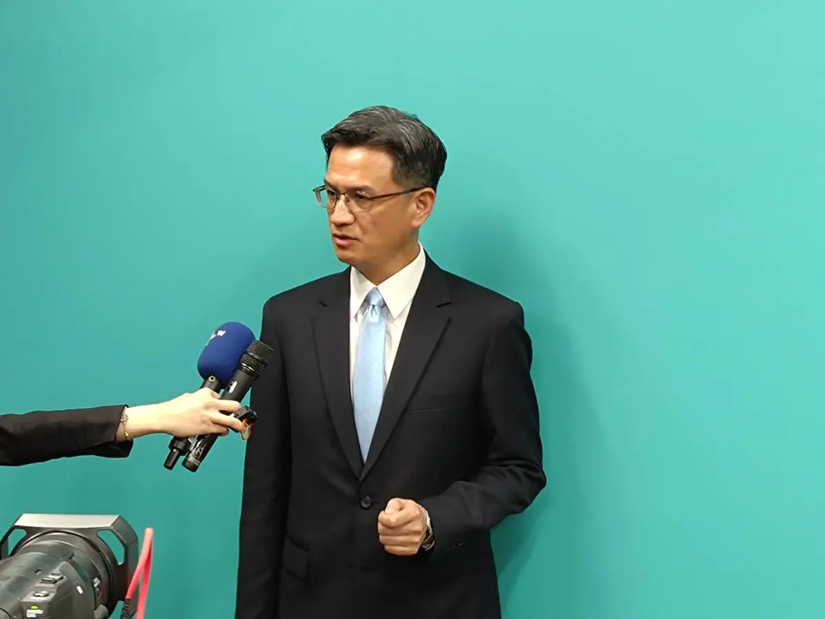 ▲外交部發言人劉永健嚴正駁斥前立委郭正亮指外交部金錢外交的說法。（圖／記者邱新博攝，2023.08.29）