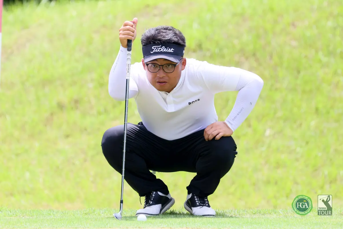 ▲第一回合劉嚴鴻抓下9鳥1柏忌以64桿(-8)獨居領先。(TPGA提供) 