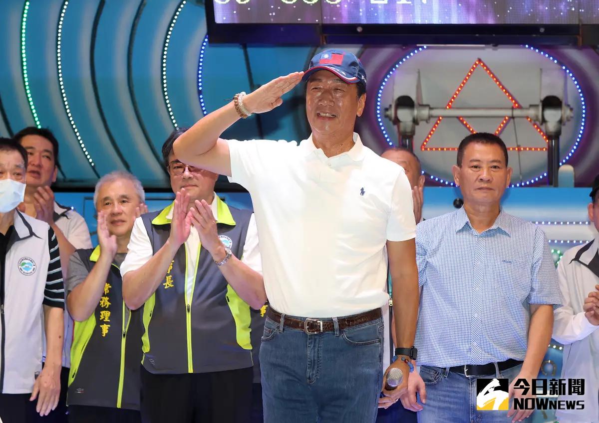 ▲中國官媒對於郭台銘參選認為是「親痛仇快」。（圖／記者陳明中攝）