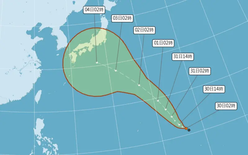 ▲「蘇拉」正影響台灣天氣，今年第12號颱風「鴻雁」最快可能又在今（30）日晚上生成。（圖／翻攝中央氣象局官網）