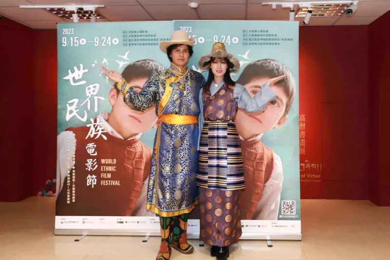▲2023世界民族電影節宣傳大使大慶（左）及小薰（右）。（圖／文化部提供）
