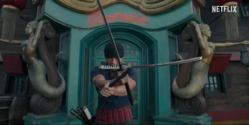 ▲《航海王》真人版的「索隆」由日本演員新田真劍佑飾演。（圖／翻攝Netflix）