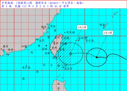 海葵颱風超級變變變！「西北颱鬼轉穿心颱」　一圖看路徑修多大
