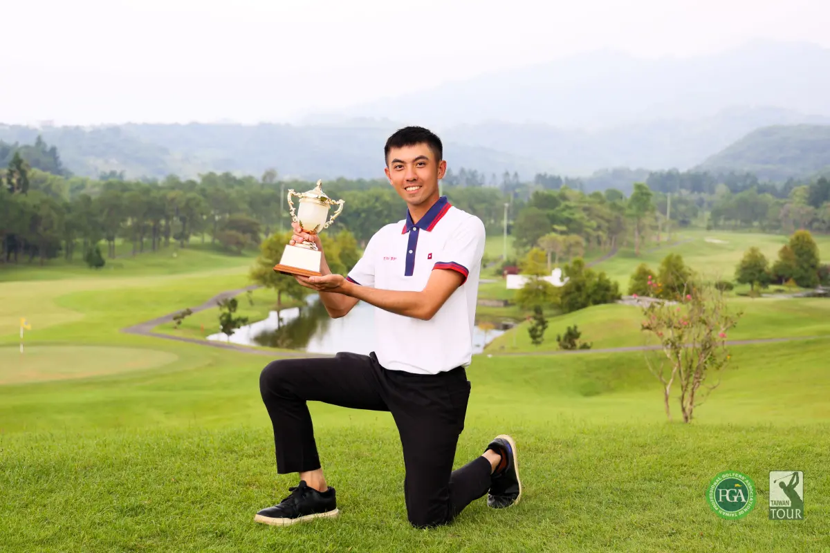 ▲地主選手廖煥鈞在最熟悉的球場拿下職業生涯首冠。(TPGA提供) 