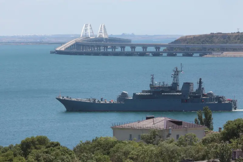 ▲烏克蘭軍事情報機構昨天表示，烏克蘭海軍的無人艇在克里米亞擊沉俄軍兩艘小型登陸艦。資料照。（圖／美聯社／達志影像）