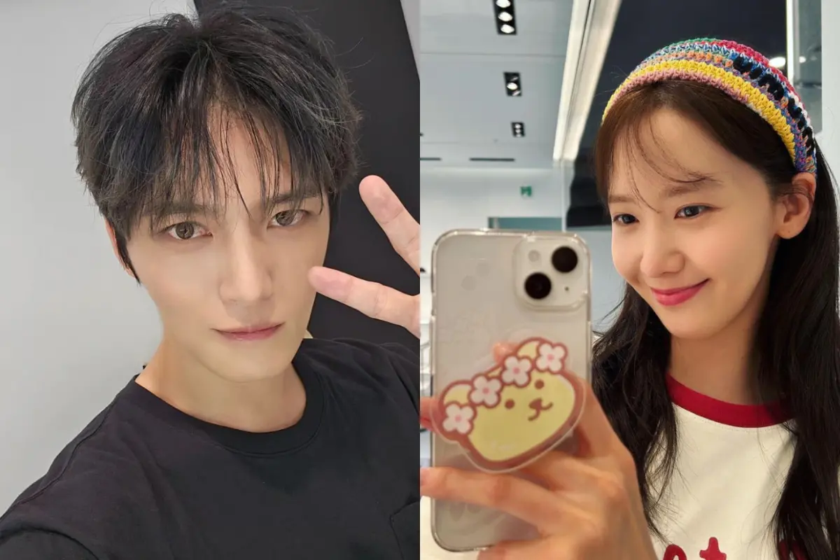 ▲金在中（左）在練習生時期，曾被潤娥說：「歐爸不能喜歡我或是想跟我交往喔！」但當時兩人才剛認識不久，讓金在中覺得很有趣。（圖／翻攝自金在中、潤娥IG）