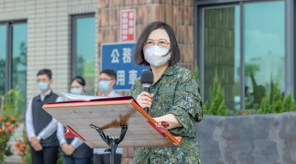 ▲今天是九三軍人節，總統蔡英文身為三軍統帥對國軍表達誠摯的感謝。（圖／總統府提供）