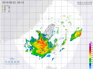 ▲上次台中停班停課，要追溯到2018年8月23日。（圖／中央氣象局）