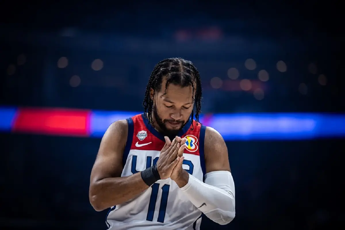 ▲美國隊爆冷輸給立陶宛，球隊主控Jalen Brunson主動承擔責任，也要求隊友上緊發條。（圖／取自FIBA）