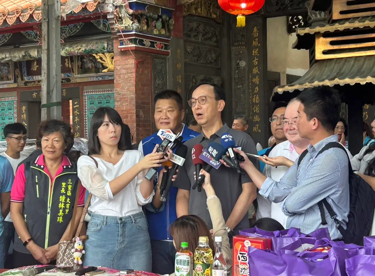 ▲國民黨主席朱立倫認為，進口蛋一顆補助32元，農委會應該解釋清楚。（圖／記者林怡昕攝，2023.09.04）