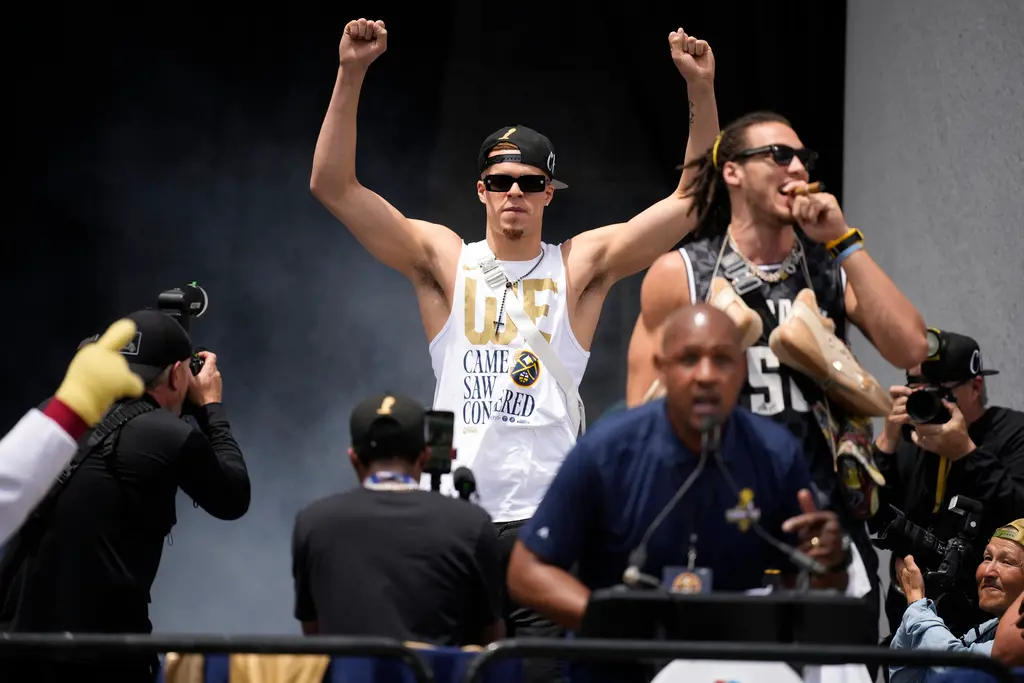 ▲今年幫助丹佛金塊奪下NBA總冠軍新生代前鋒小波特（Michael Porter Jr.）確定將在近日受邀訪台。（圖／美聯社／達志影像）