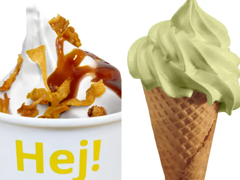 ▲IKEA預告將推出獵奇口味霜淇淋「豆漿醬油膏洋蔥酥vs.哇沙米」，今（4）起在臉書粉專開放票選，13日將宣布推出得票數最多的那款霜淇淋。（圖／IKEA提供）