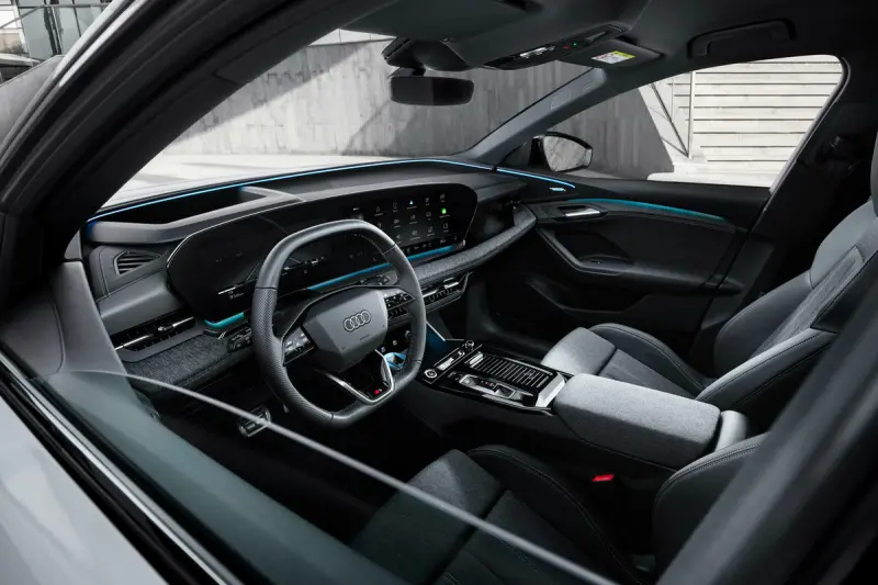▲ 配備曲面螢幕與副駕螢幕，Audi釋出Q6 e-tron座艙圖 