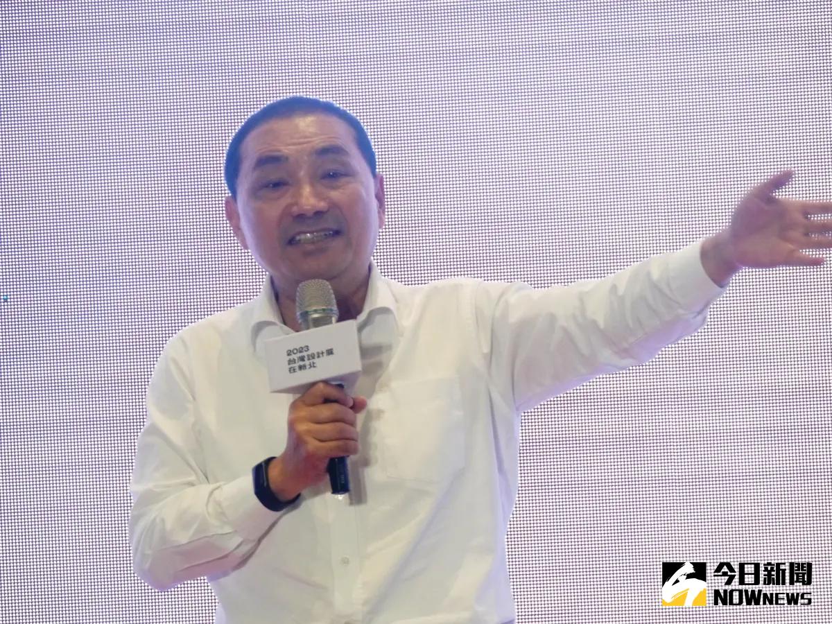 ▲國民黨總統參選人侯友宜今（5）日拋出健保新政策，並譏諷民進黨「記得標出處」免得被說是抄襲。（圖 ／記者吳嘉億攝，2023.09.05）