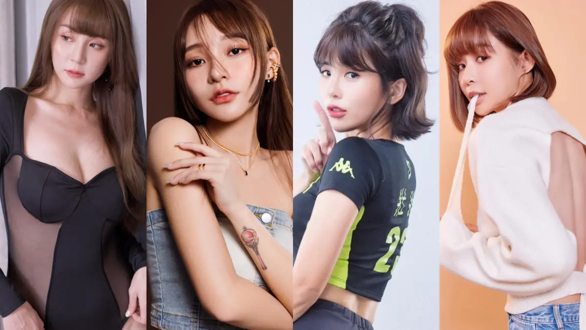 ▲啦啦隊女神短今（左圖起）、林襄、壯壯、陳怡叡都在競爭激烈的寫真集市場殺出一條血路。（圖／翻攝自短今、林襄、壯壯、陳怡叡臉書）